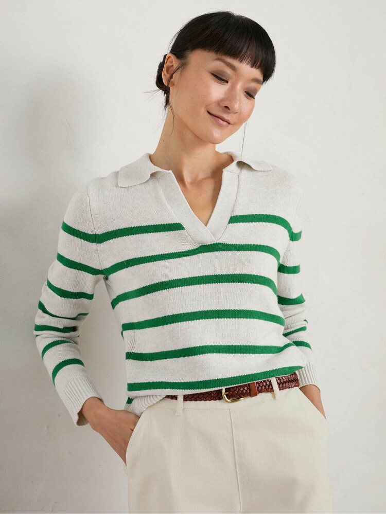 Seasalt Cornwall Natural Longsleeve Barbizan Jumper - Image 1 of 5