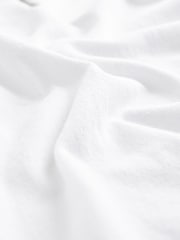 White Knitted Regular Fit Zip Polo Shirt - Image 8 of 8