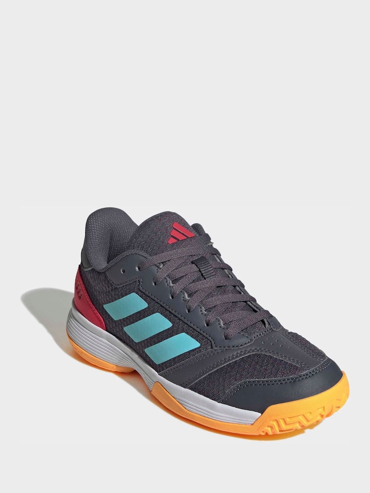 adidas Grey Ligra 8 Indoor Shoes - Image 1 of 10 adidas Grey Ligra 8 Indoor Shoes - Image 1 of 10