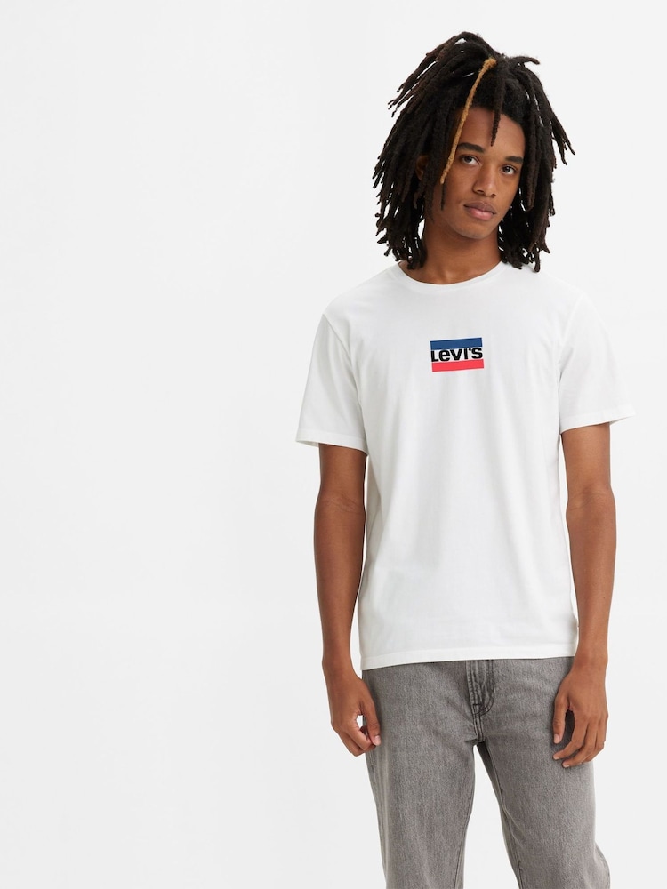 Levi's® Grey 100% Cotton Crew Neck Sportswear Logo T-Shirt - Image 1 of 3