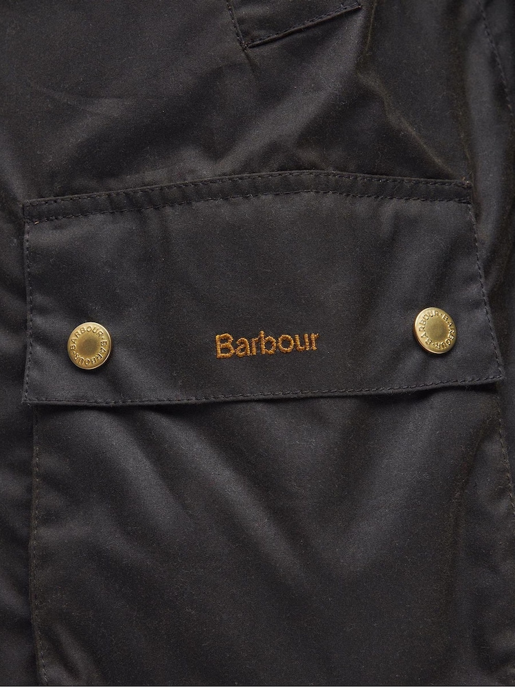 Barbour® Olive Green 100% Cotton Allerston Wax Jacket - Image 10 of 10