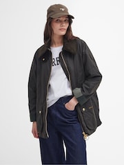 Barbour® Olive Green 100% Cotton Allerston Wax Jacket - Image 2 of 10