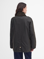 Barbour® Olive Green 100% Cotton Allerston Wax Jacket - Image 3 of 10