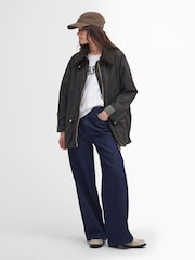 Barbour® Olive Green 100% Cotton Allerston Wax Jacket - Image 4 of 10