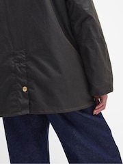 Barbour® Olive Green 100% Cotton Allerston Wax Jacket - Image 7 of 10