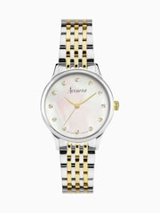 Accurist Ladies Silver Tone Dress Two Stainless Steel Bracelet 28mm Watch - Image 1 of 6