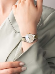 Accurist Ladies Silver Tone Dress Two Stainless Steel Bracelet 28mm Watch - Image 6 of 6