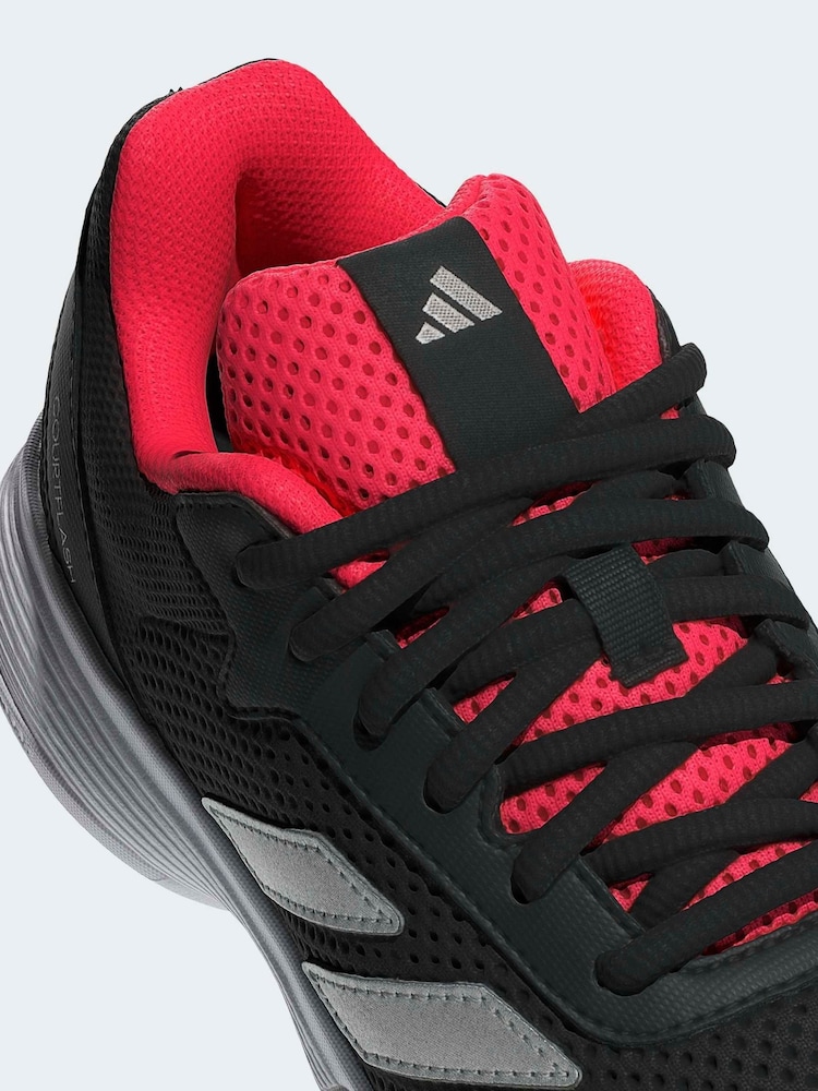 adidas White Courtflash Tennis Shoes - Image 10 of 10