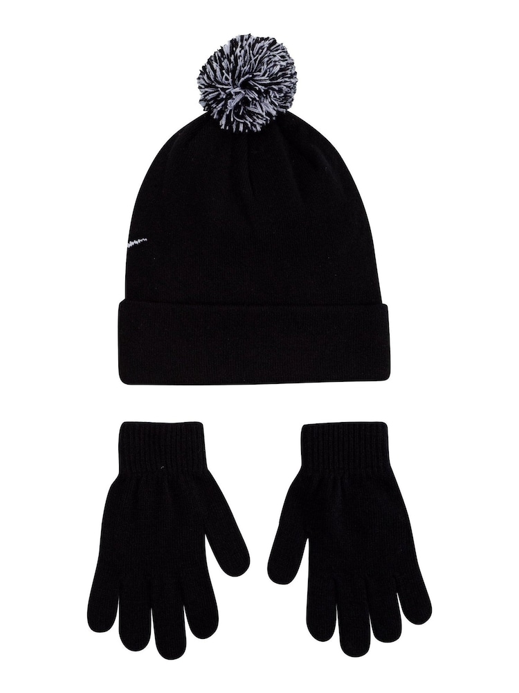 Noir - ensemble Nike Swoosh 2-7y Chapeaux et Gants enfant - Image 1 of 4