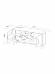 Natural Jefferson Pine Up to 46 inch Corner TV Stand - Image 3 of 8