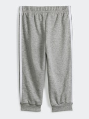 adidas Pink/Grey Kids Essentials 3-Stripes Tracksuit - Image 3 of 6