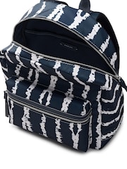 Radley Blue Halley Row Tie Dye Stripe Medium Backpack - Image 4 of 5