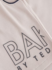 Baker by Ted Baker Stone Polo Shirt and Short Set - Image 8 of 8