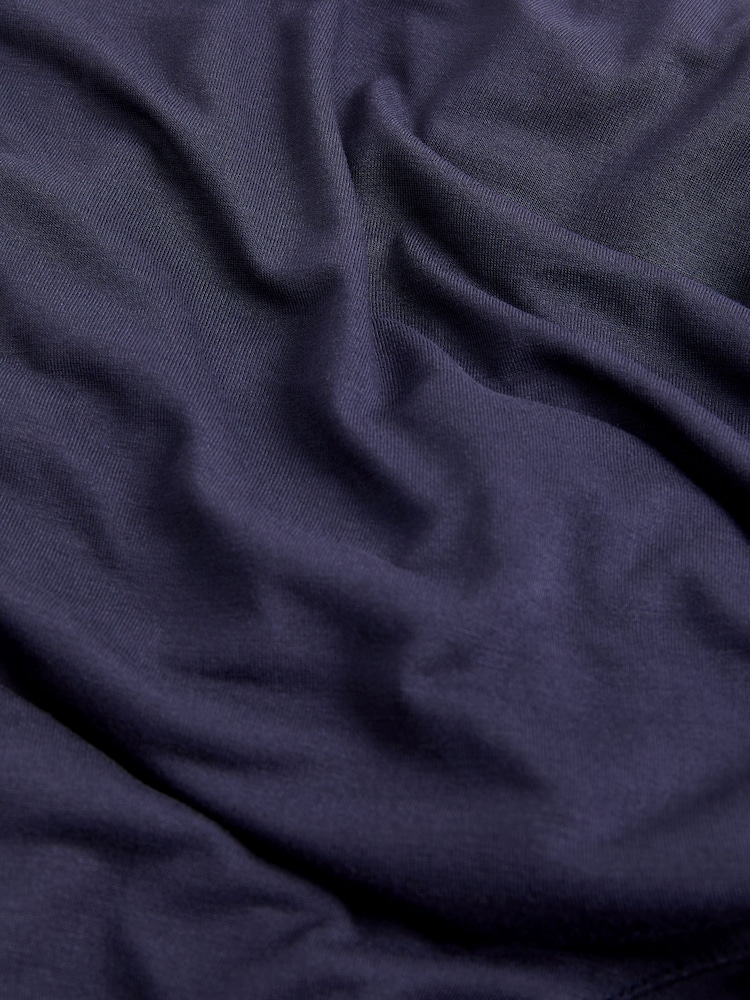Blue Navy Slouch V-Neck T-Shirt - Image 5 of 5