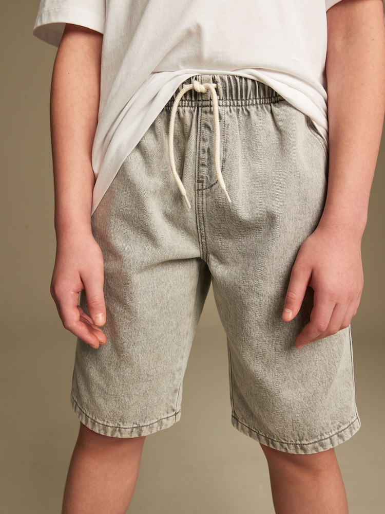 Grey Bermuda Denim Shorts (3-16yrs) - Image 1 of 6 Grey Bermuda Denim Shorts (3-16yrs) - Image 1 of 6
