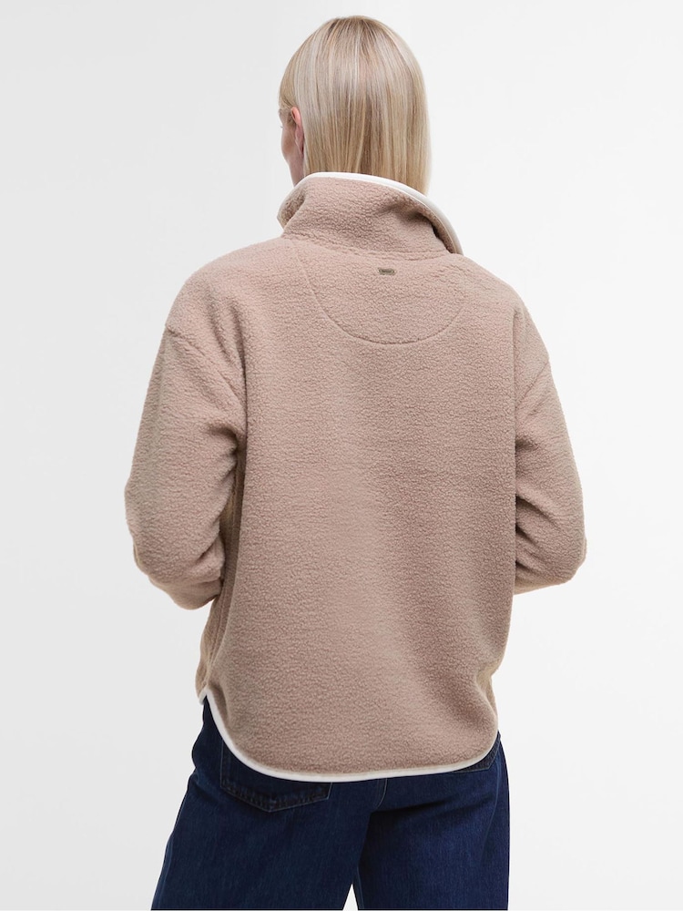 Barbour® Beige Beige Mersea 100% Cotton Sherpa Fleece - Image 2 of 7