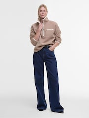 Barbour® Beige Beige Mersea 100% Cotton Sherpa Fleece - Image 3 of 7