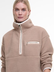 Barbour® Beige Beige Mersea 100% Cotton Sherpa Fleece - Image 4 of 7