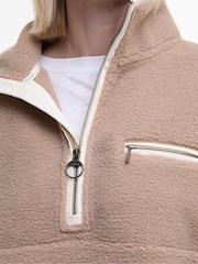 Barbour® Beige Beige Mersea 100% Cotton Sherpa Fleece - Image 6 of 7