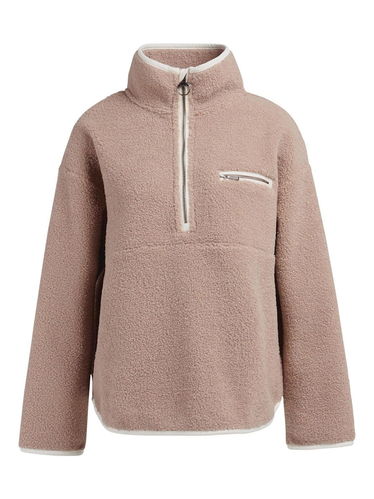 Barbour® Beige Beige Mersea 100% Cotton Sherpa Fleece - Image 7 of 7