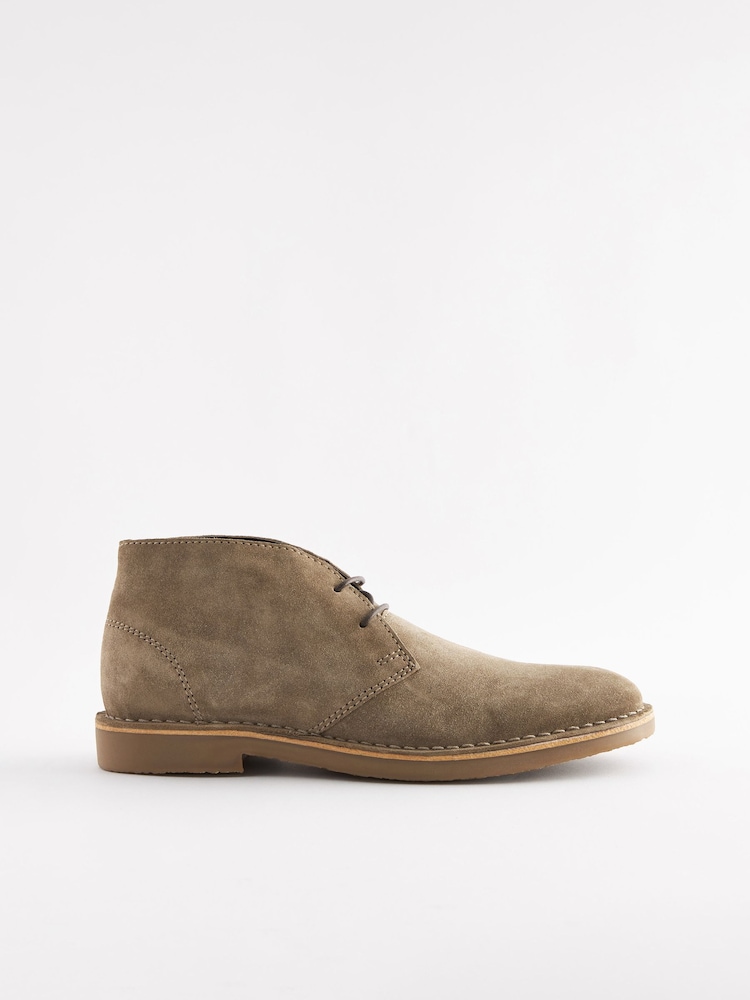 Grey Desert Boots - Image 2 of 5 Grey Desert Boots - Image 2 of 5
