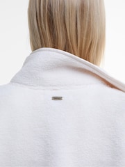 Barbour® Cream Cream Violetta Button Up 100% Cotton Fleece - Image 5 of 7