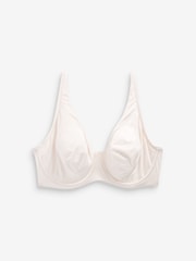Red/Black/Cream Non Pad Full Cup DD+ Microfibre Smoothing T-Shirt Bras 3 Pack - Image 8 of 10