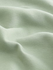 Sage Green Regular Fit Jersey Cotton Rich Crew Sweatshirt - Image 8 of 8