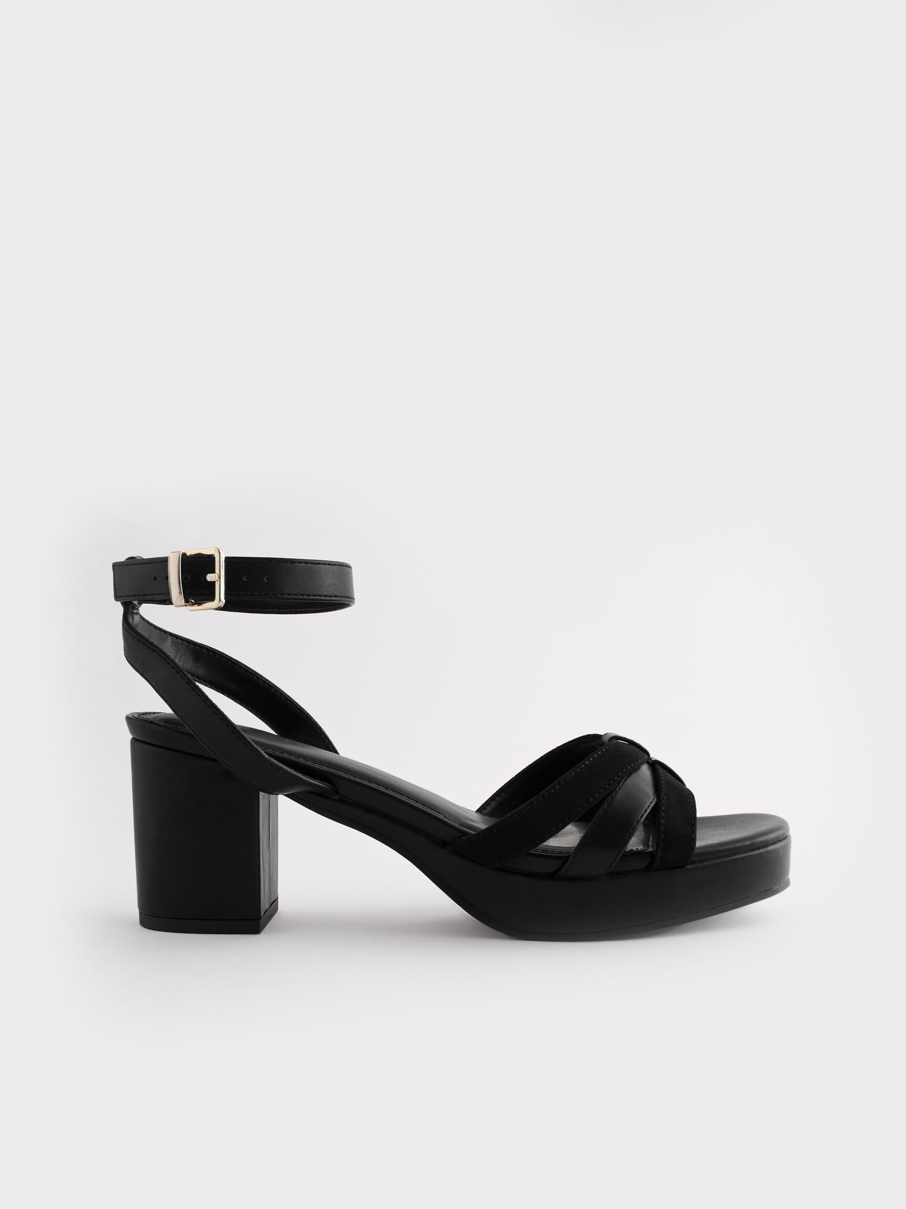 Buy Black Forever Comfort Low Platform Heels from Next South Africa