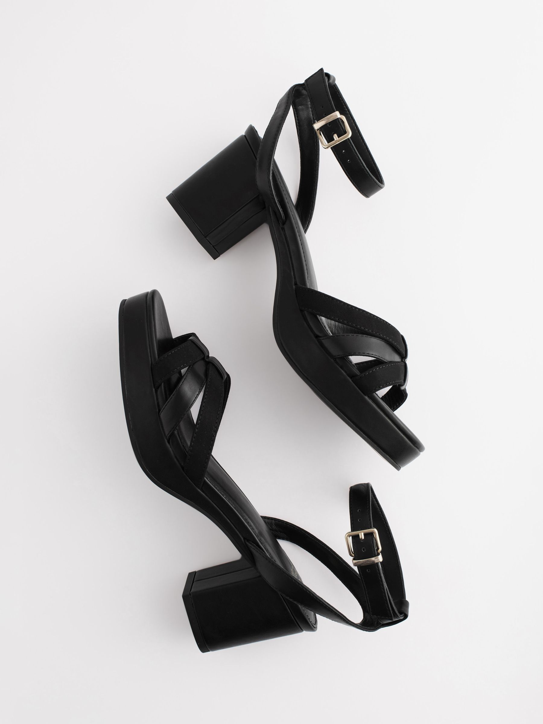 Buy Black Forever Comfort Low Platform Heels from Next Singapore