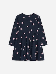 ARKET Blue Printed Jersey Dress - Image 2 of 3