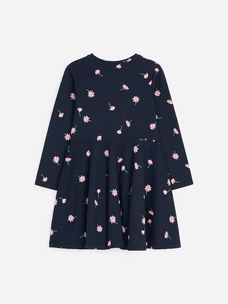 ARKET Blue Printed Jersey Dress - Image 2 of 3 ARKET Blue Printed Jersey Dress - Image 2 of 3