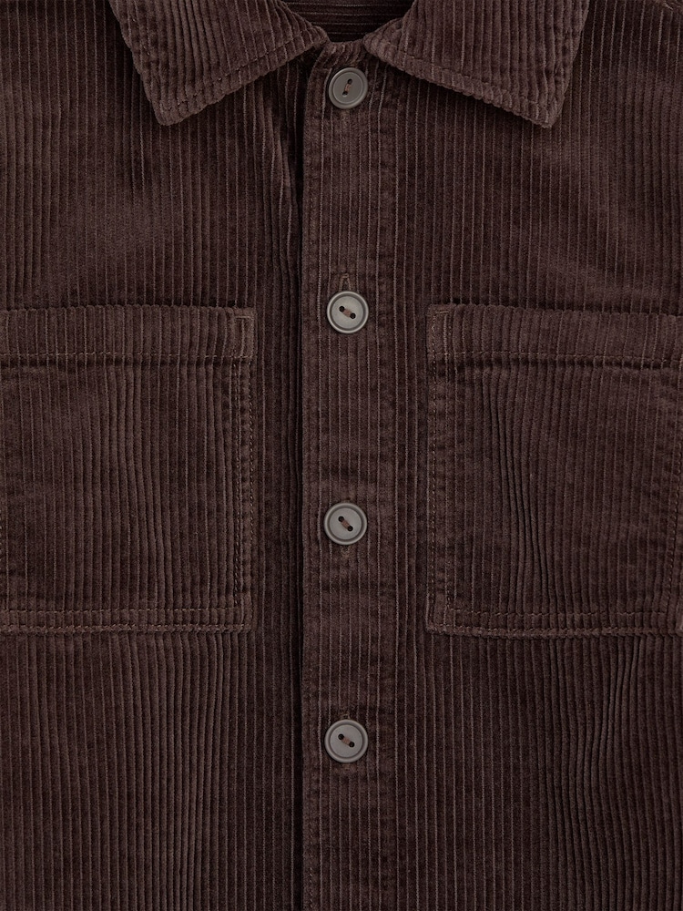 ARKET Brown Corduroy Overshirt - Image 3 of 3