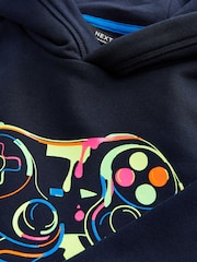 Blue Gaming Controller Graphic Hoodie (3-16yrs) - Image 3 of 3