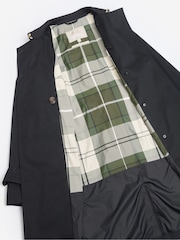 Barbour® Black Greta Showerproof Trench 100% Cotton Coat - Image 8 of 10