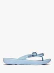 FitFlop Blue Iqushion Glitz-Bow Flip Flops - Image 2 of 5