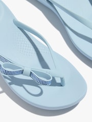 FitFlop Blue Iqushion Glitz-Bow Flip Flops - Image 5 of 5