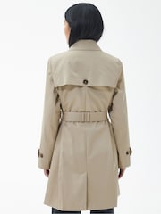 Barbour® Beige Greta Showerproof Trench 100% Cotton Coat - Image 2 of 9