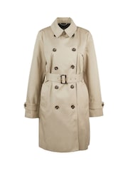 Barbour® Beige Greta Showerproof Trench 100% Cotton Coat - Image 7 of 9