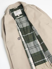 Barbour® Beige Greta Showerproof Trench 100% Cotton Coat - Image 8 of 9
