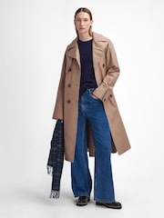 Barbour® Beige Gwyn Showerproof 100% Cotton Trench Coat - Image 2 of 7