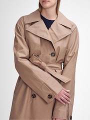 Barbour® Beige Gwyn Showerproof 100% Cotton Trench Coat - Image 5 of 7