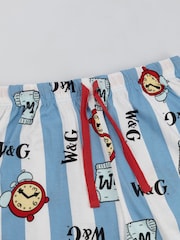 Vanilla Underground Blue Wallace And Gromit Short Sleeve Leg Pyjamas Set - Image 6 of 6