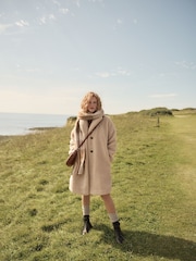 Barbour® Beige Ambani Teddy 100% Cotton Longline Coat - Image 1 of 2