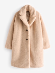 Barbour® Beige Ambani Teddy 100% Cotton Longline Coat - Image 2 of 2