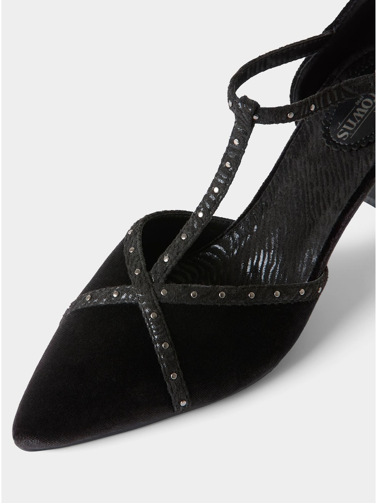 Joe Browns Black Glorious Glamour Velvet Shoes - Image 5 of 5 Joe Browns Black Glorious Glamour Velvet Shoes - Image 5 of 5