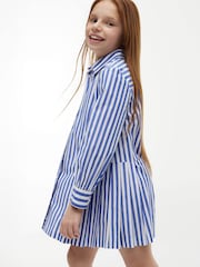Tommy Hilfiger Blue Essential Pleated Shirt Dress - Image 3 of 5