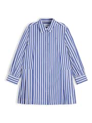 Tommy Hilfiger Blue Essential Pleated Shirt Dress - Image 5 of 5