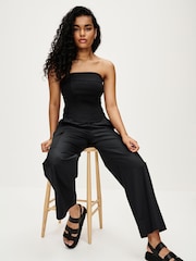 Black Zip Front Corset Top - Image 2 of 6