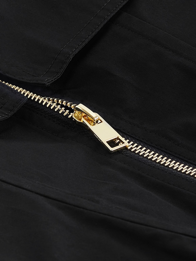 Black Zip Front Corset Top - Image 6 of 6